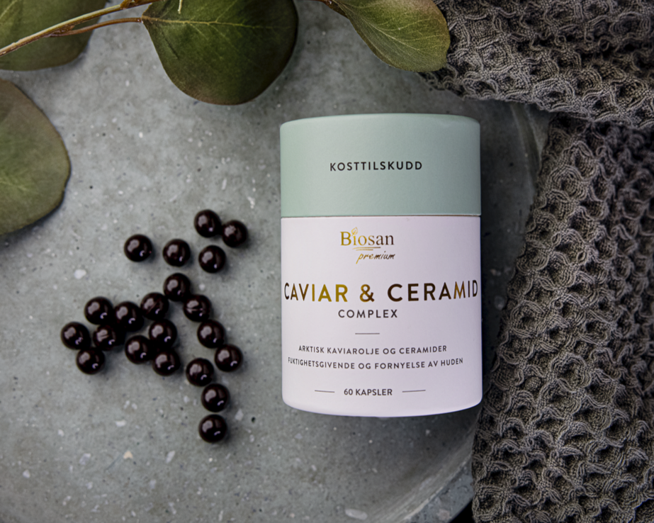 Ikrai ir Keramidai - maisto papildas odos jaunystei , Padeda palaikyti odos drėgmę, stangrumą bei jaunatviškumą