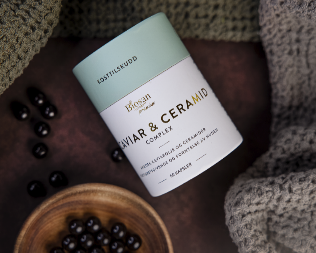 Ikrų ir Keramidų kompleksas iš Nordteka ant tamsaus fono