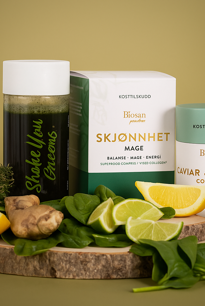 „GUT & GLOW“ hidrolizuoto jūrinio kolageno rinkinys su su spirulina, keramidais ir ikrais + DOVANA Nordteka.lt